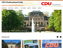 Tablet Screenshot of cdu-fulda.de